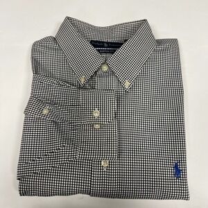 Ralph Lauren Custom Fit Gingham Check Button‎ Down Shirt XL